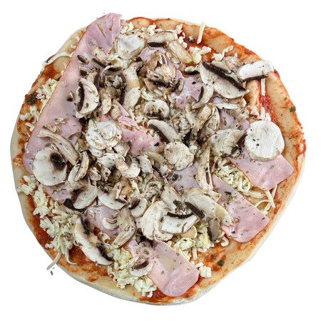 Pizza Jamón y Champiñón