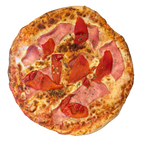 Pizza Jamón y Morrón