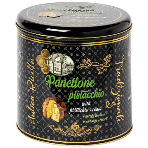 Panettone Pistacho Lata Luxury 750 gr